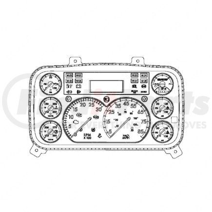 A22-77153-015 by FREIGHTLINER - Instrument Cluster - ICU3S, US, Trans, Hydraulic