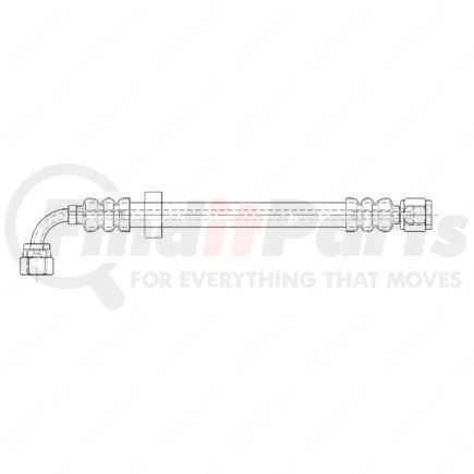 A23-12346-030 by FREIGHTLINER - Brake Hydraulic Hose and Line Assembly - Wire Braided