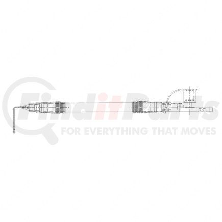 A66-04644-140 by FREIGHTLINER - Battery Jumper Cable - Positive, Jump Stud, 140 In