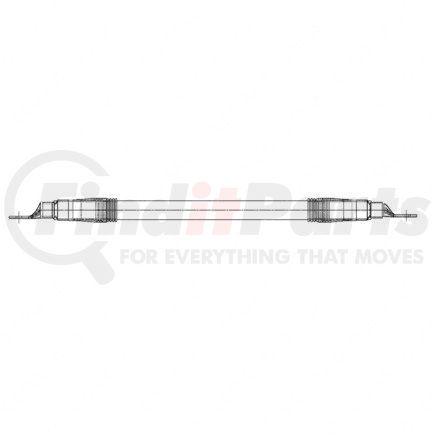 A66-04660-128 by FREIGHTLINER - Multi-Purpose Electrical Cable - Battery To Ground, Negative, 4/0, M8, 3/8, 128 Inch