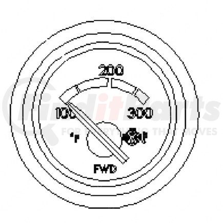 A22-38896-000 by FREIGHTLINER - Multi-Purpose Gauge - Temperature, Axle, Front, Electric, Ama