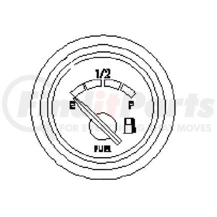 A22-39581-000 by FREIGHTLINER - Gauge - Fuel Level, Chrome Bezel