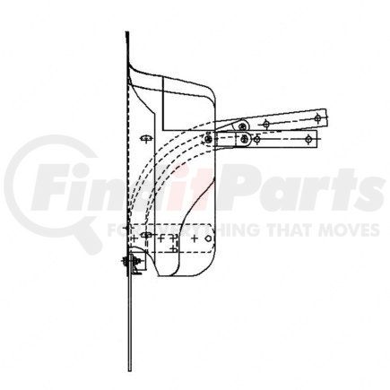 A22-39691-054 by FREIGHTLINER - Truck Cab Extender Fairing Assembly