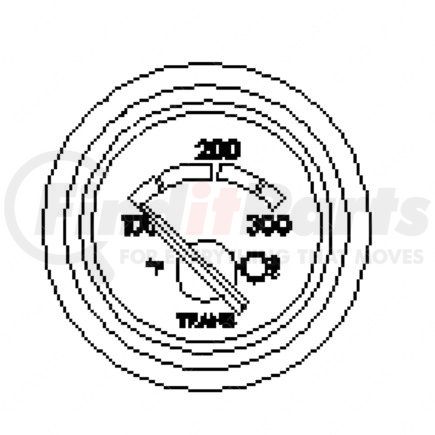 A22-39707-000 by FREIGHTLINER - Transmission Oil Temperature Gauge - AMA, Chrome