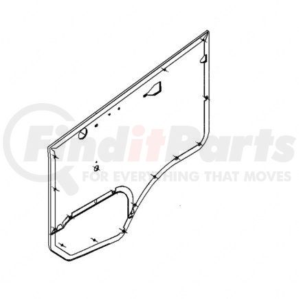 A22-42618-001 by FREIGHTLINER - Door Panel Assembly - Left Hand, Power Window