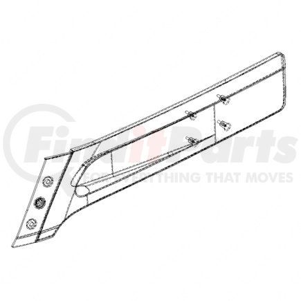 A22-44533-001 by FREIGHTLINER - Sun Visor Assembly - Side, Right Hand