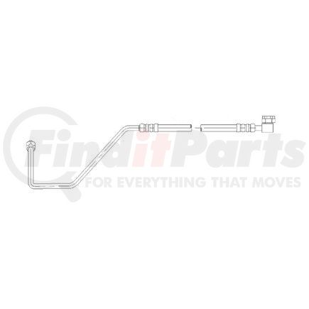 A22-45191-014 by FREIGHTLINER - A/C Hose - #8, 42/90 deg, 26 in., Assembly