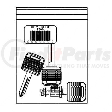 A22-45236-001 by FREIGHTLINER - Multi-Purpose Lock - Keycode, FL001E