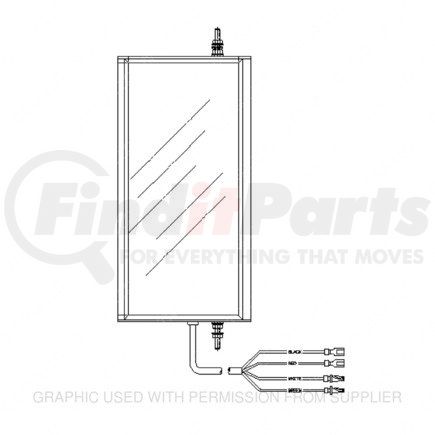 A22-41476-001 by FREIGHTLINER - Multi-Purpose Mirror