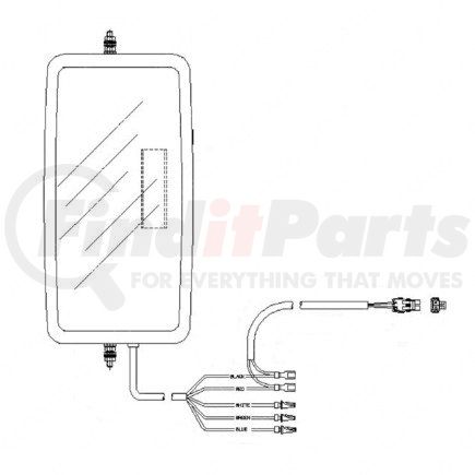 A22-41930-003 by FREIGHTLINER - Multi-Purpose Mirror