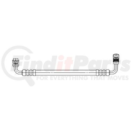 A22-45296-012 by FREIGHTLINER - A/C Hose - #6, 90 deg, 72.50 in., Liquid