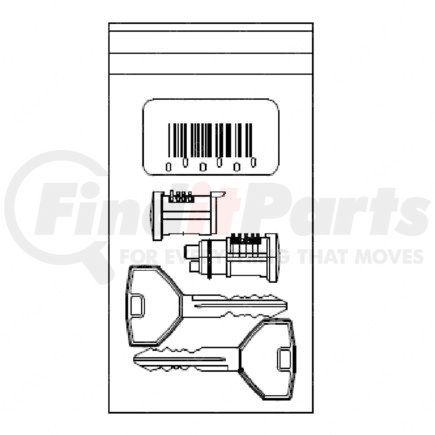 A22-46934-001 by FREIGHTLINER - Multi-Purpose Lock - Keycode, ZOO1