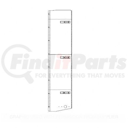 A22-47031-008 by FREIGHTLINER - Truck Fairing - Side Extender, Lower Left Hand