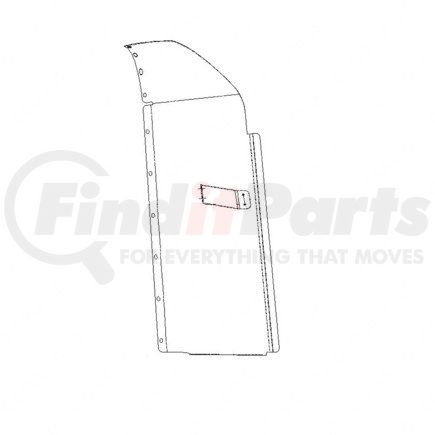 A22-47057-004 by FREIGHTLINER - TRIM TAB 58/70 RR