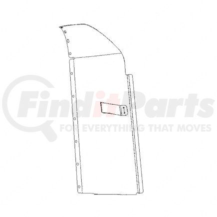 A22-47057-006 by FREIGHTLINER - TRIM TAB 58/70 RR