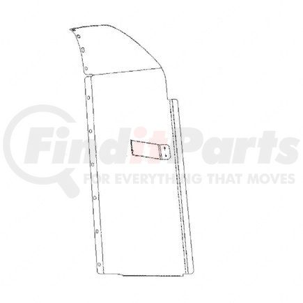 A22-47057-005 by FREIGHTLINER - TRIM TAB 58/70 RR