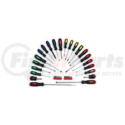 6198 by ATD TOOLS - 22 Pc. Screwdriver with 16 Pc. Bit Set