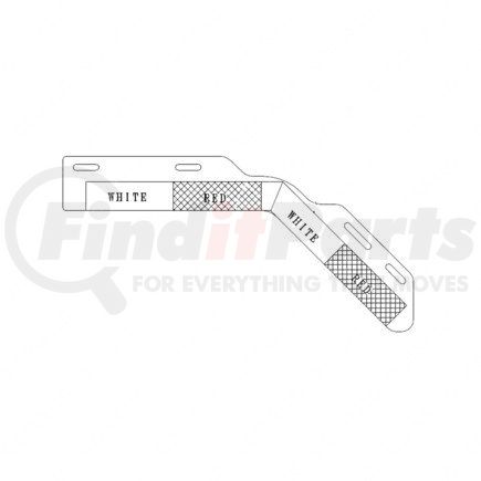 A22-47431-001 by FREIGHTLINER - Mud Flap Conspicuity Strip Assembly