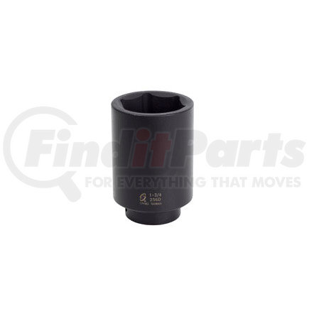 256D by SUNEX TOOLS - Impact Socket, 1/2" Drive, 1-3/4", 6 Point, Deep