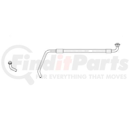 A22-53680-320 by FREIGHTLINER - A/C Hose - #8, 90 deg, 28.15 in., Assembly, X2