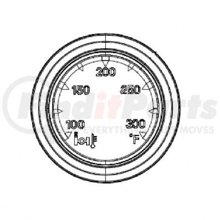 A22-54076-003 by FREIGHTLINER - Multi-Purpose Gauge - Temperature