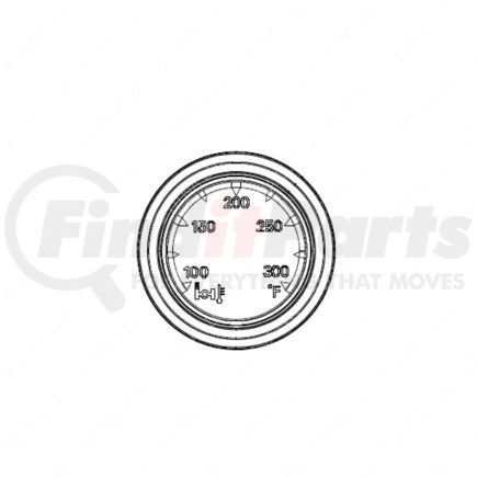 A22-54076-006 by FREIGHTLINER - Engine Oil Temperature Gauge