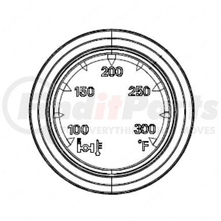 A22-54076-110 by FREIGHTLINER - Axle Oil Temperature Gauge