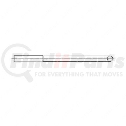 A 680 322 01 25 by FREIGHTLINER - Leaf Spring Axle U-Bolt - Steel, 2.95 in. Thread Length, 5/8-18 UNF in. Thread Size