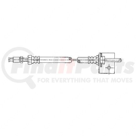 A 680 420 10 48 by FREIGHTLINER - Brake Hydraulic Hose - Steel