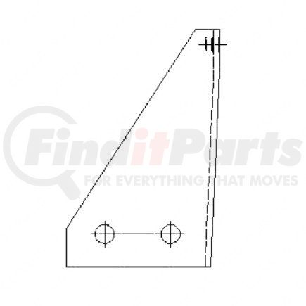 A 680 476 02 37 by FREIGHTLINER - Fuel Filter Bracket - Steel, 0.19 in. THK