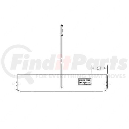 A 680 540 00 23 by FREIGHTLINER - Battery Tray Retainer