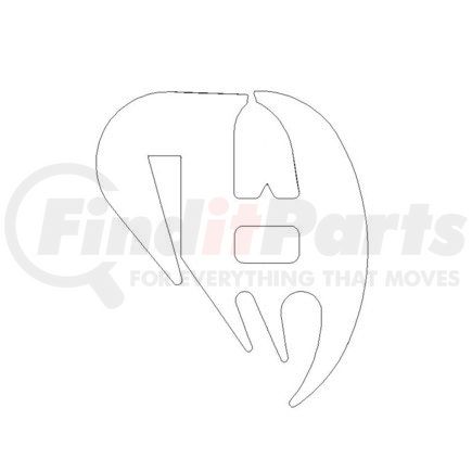 A 680 671 00 20 by FREIGHTLINER - Window Weather Strip