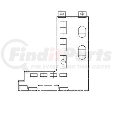 A 680 689 34 53 by FREIGHTLINER - Dashboard Panel - Dash Mounting Location