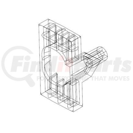 A 680 723 04 46 by FREIGHTLINER - Door Lock Actuator - Noryl, Yellow, 65 mm x 35.2 mm, 2.5 mm THK