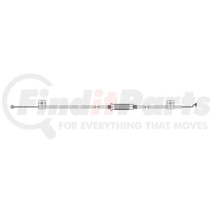 A 680 833 06 31 by FREIGHTLINER - A/C System Temperature Door Cable - Stainless Steel