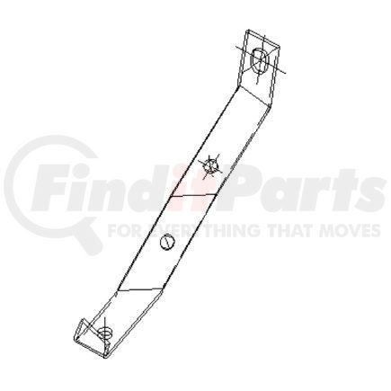 A 680 881 13 14 by FREIGHTLINER - Bumper Splash Shield Bracket - Steel, 3 mm THK