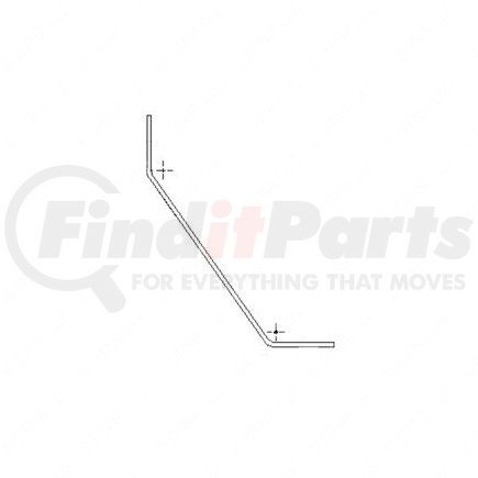 A 680 883 12 14 by FREIGHTLINER - Step Assembly Mounting Bracket - Steel, 0.1 in. THK