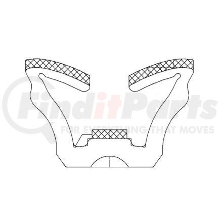 A 680 987 00 55 by FREIGHTLINER - Cab Seal