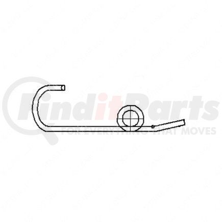 A 680 993 01 01 by FREIGHTLINER - Acceleration/Steering Pedal Spring - Steel, 0.45 in. Dia.