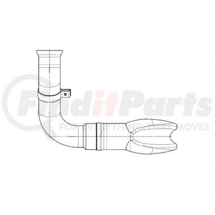 A 956 490 59 10 by FREIGHTLINER - EXHAUST GAS LINE