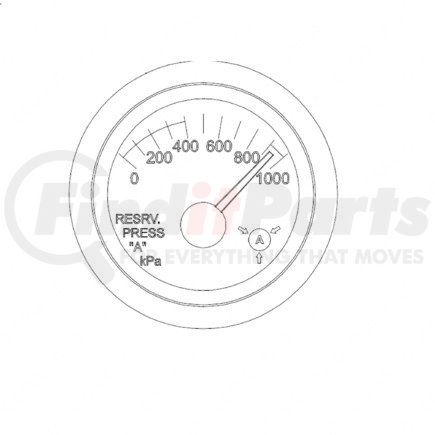 WWS 87340B3421 by FREIGHTLINER - Multi-Purpose Gauge