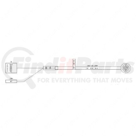 WWS 89103-3416-336 by FREIGHTLINER - Multi-Purpose Wire Cable - Tractor to Trailer, Electrical, Primary