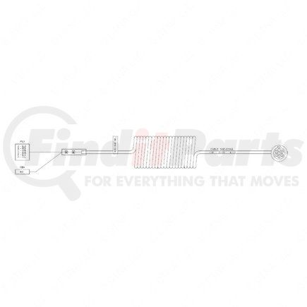 WWS 89110-3417-317 by FREIGHTLINER - Multi-Purpose Wire Cable - Tractor to Trailer, Electrical, Primary