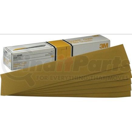 02469 by 3M - Hookit™ Gold Sheet, P220, 2-3/4 in x 16 in, 50 sheets per carton, 5 cartons per case