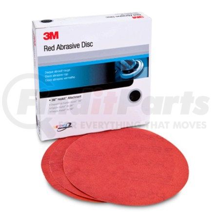 01224 by 3M - Hookit™ Red Abrasive Disc, 6 in, P120, 50 discs per carton, 6 cartons per case