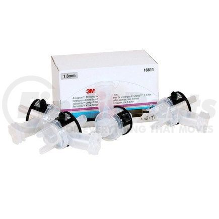 16611 by 3M - Accuspray™ Atomizing Head, Clear, 1.8 mm, 4 per kit, 6 kits per case