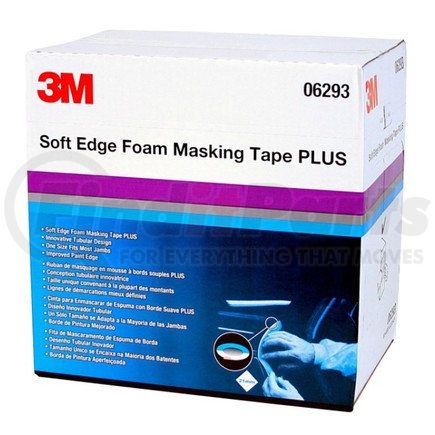 06293 by 3M - Soft Edge Foam Masking Tape +, 21mm x 49m, 1 per case