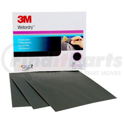 02037 by 3M - Wetordry™ Abrasive Sheet, P500, 9 in x 11 in, 50 sheets per carton, 5 cartons per case