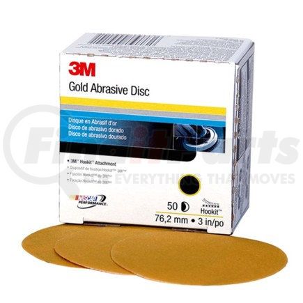 00918 by 3M - Hookit™ Gold Disc, 3 in, P150, 50 discs per carton, 4 cartons per case