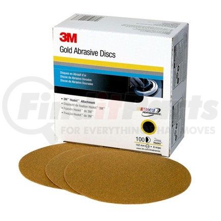 00979 by 3M - Hookit™ Gold Disc 236U, 6 in, P180, 100 discs per carton, 4 cartons per case